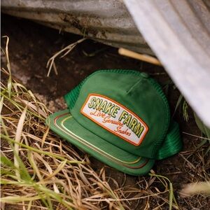 New NWT Senders Provisions Co Snake Farm Trucker Mesh Hat Green Cap SnapBack